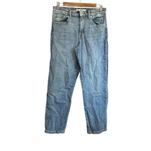 Ella Moss High Waist‎ Straight Leg Junior Jeans Size 6/28 Light Wash Denim